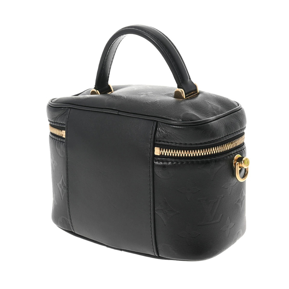 Louis Vuitton Ink Leather Monogram Black Vanity Handbag